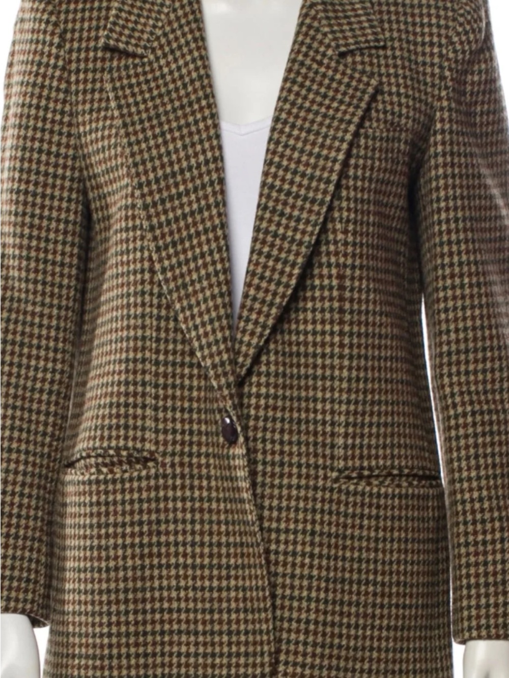 Giorgio Sant Angelo 100% wool houndstooth blazer size 6